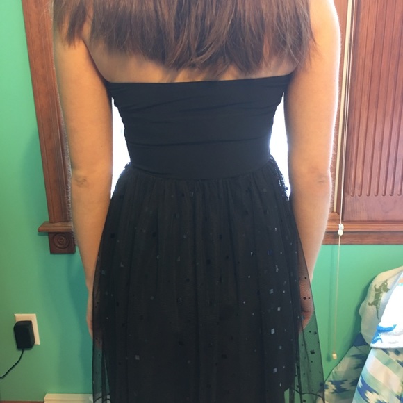 Black Strapless sequin dress - Picture 2 of 4